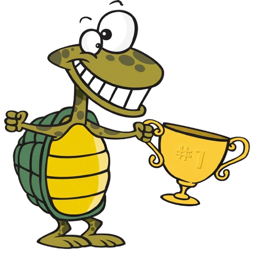 tortoise with trophy